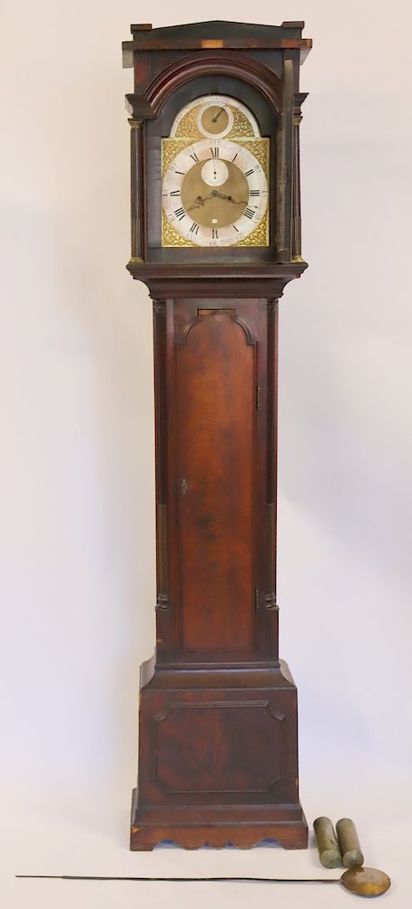 Appraisal: John Waldron Cornhill Signed Tallcase Clock From the New Milford