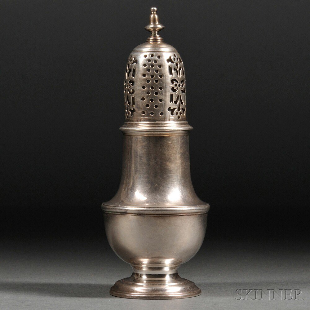 Appraisal: George II Sterling Silver Caster London - Samuel Wood maker