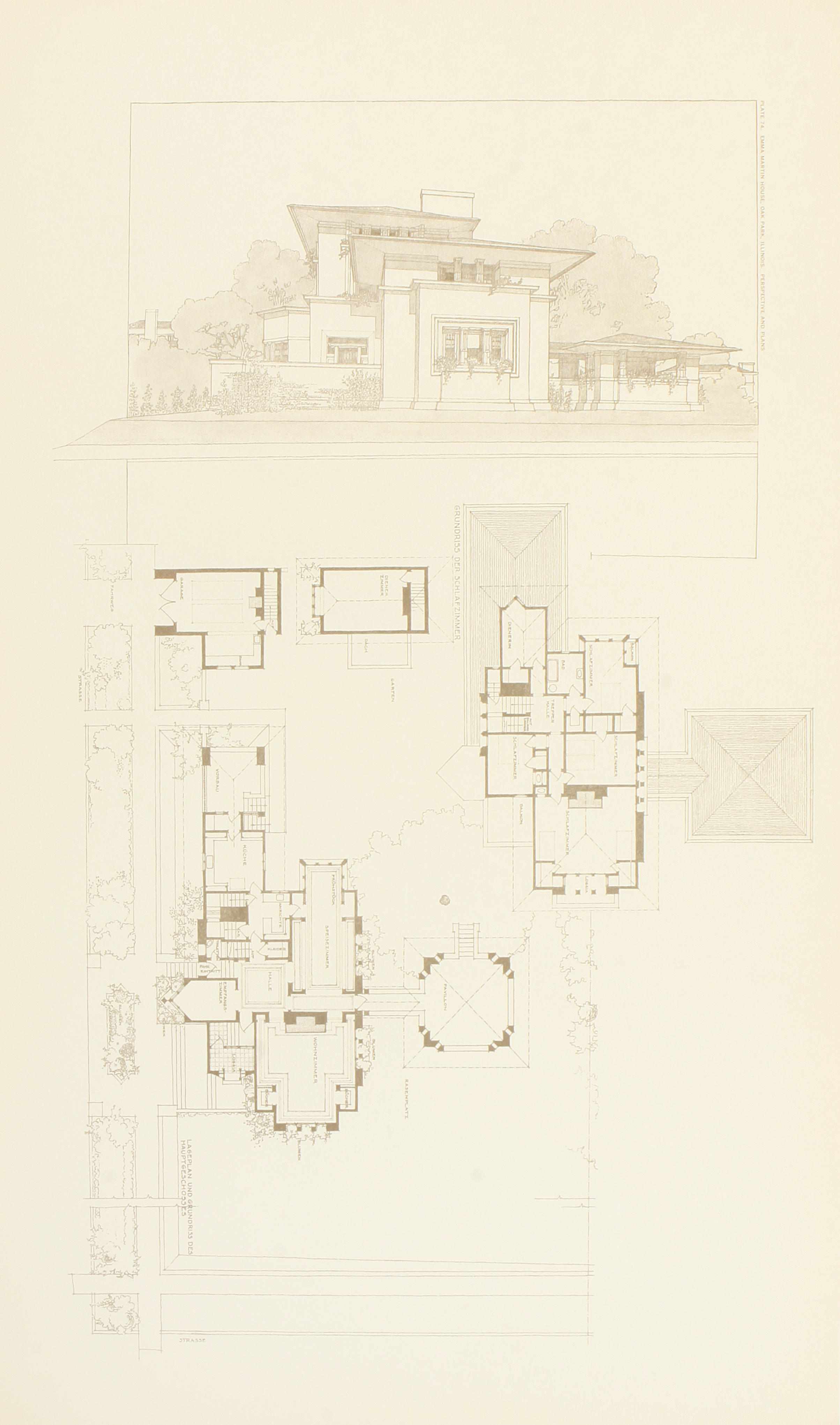 Appraisal: WRIGHT FRANK LLOYD - Buildings Plans and Designs New York