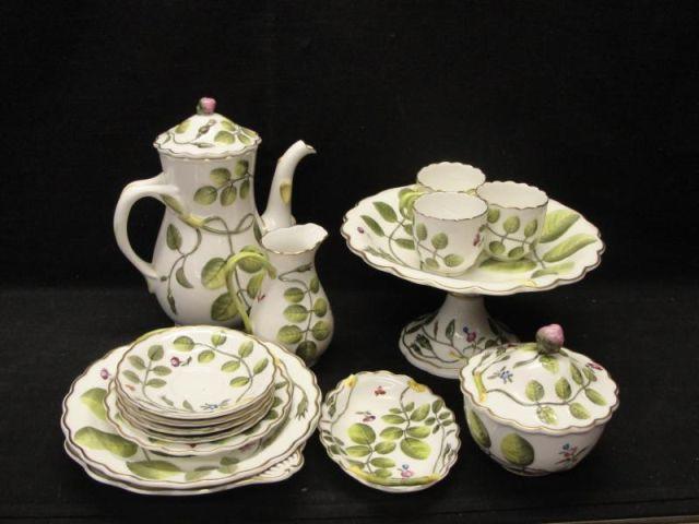 Appraisal: WORCESTER Blind Earl Partial Porcelain Service From a Stamford CT