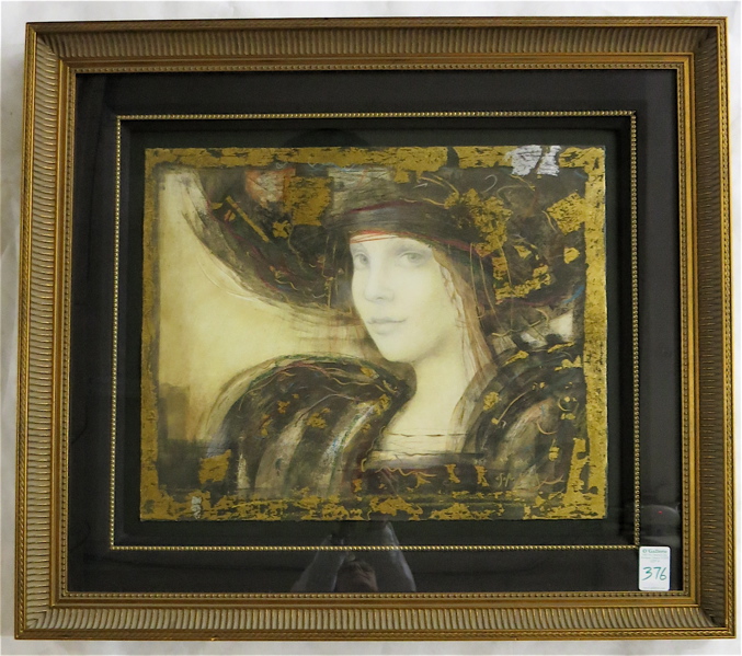 Appraisal: CSABA MARKUS MIXED MEDIA PRINT Hungarian born Fiorentina II Opening