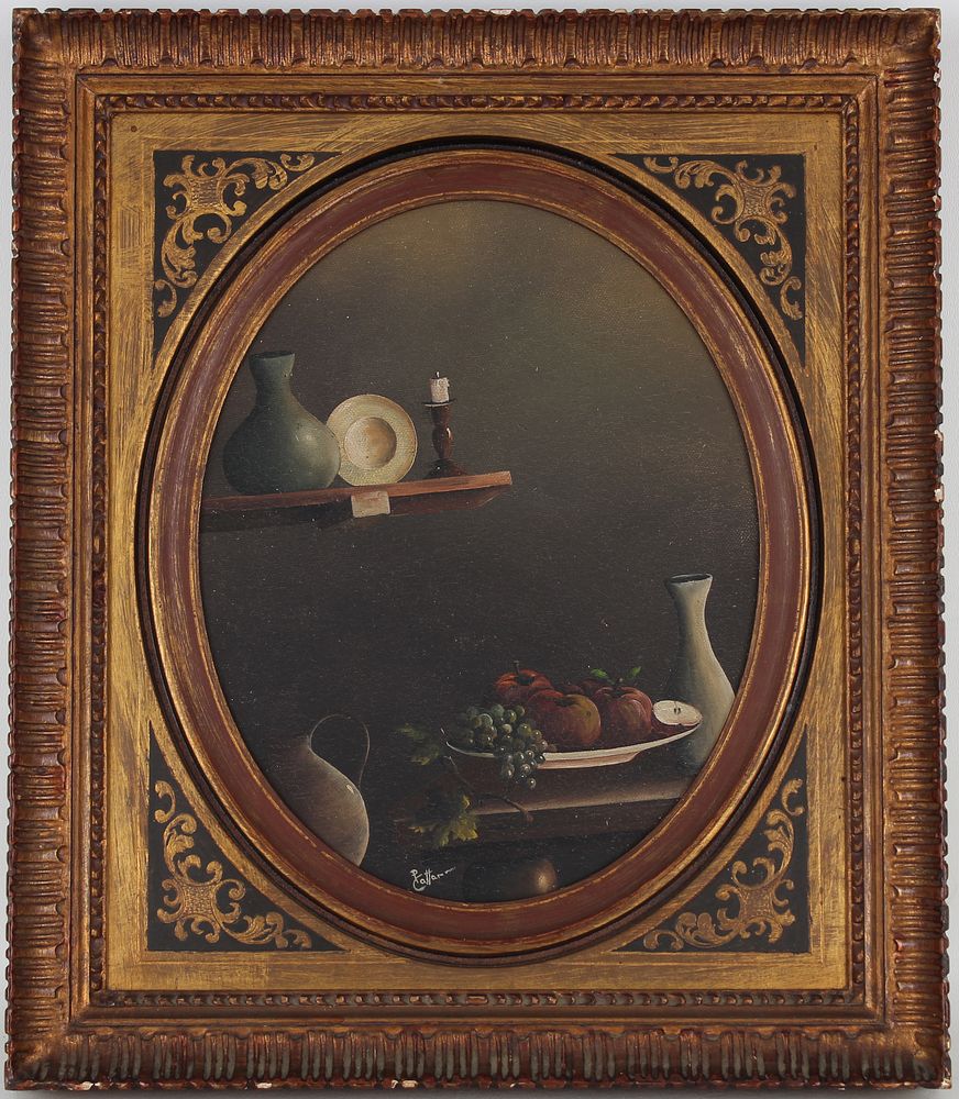 Appraisal: Signed Early th C Still Life Painting Signed Early th