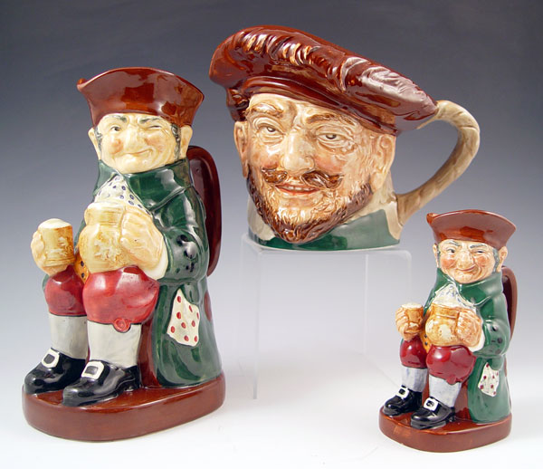 Appraisal: ROYAL DOULTON CHARACTER TOBY JUGS To include different sizes of