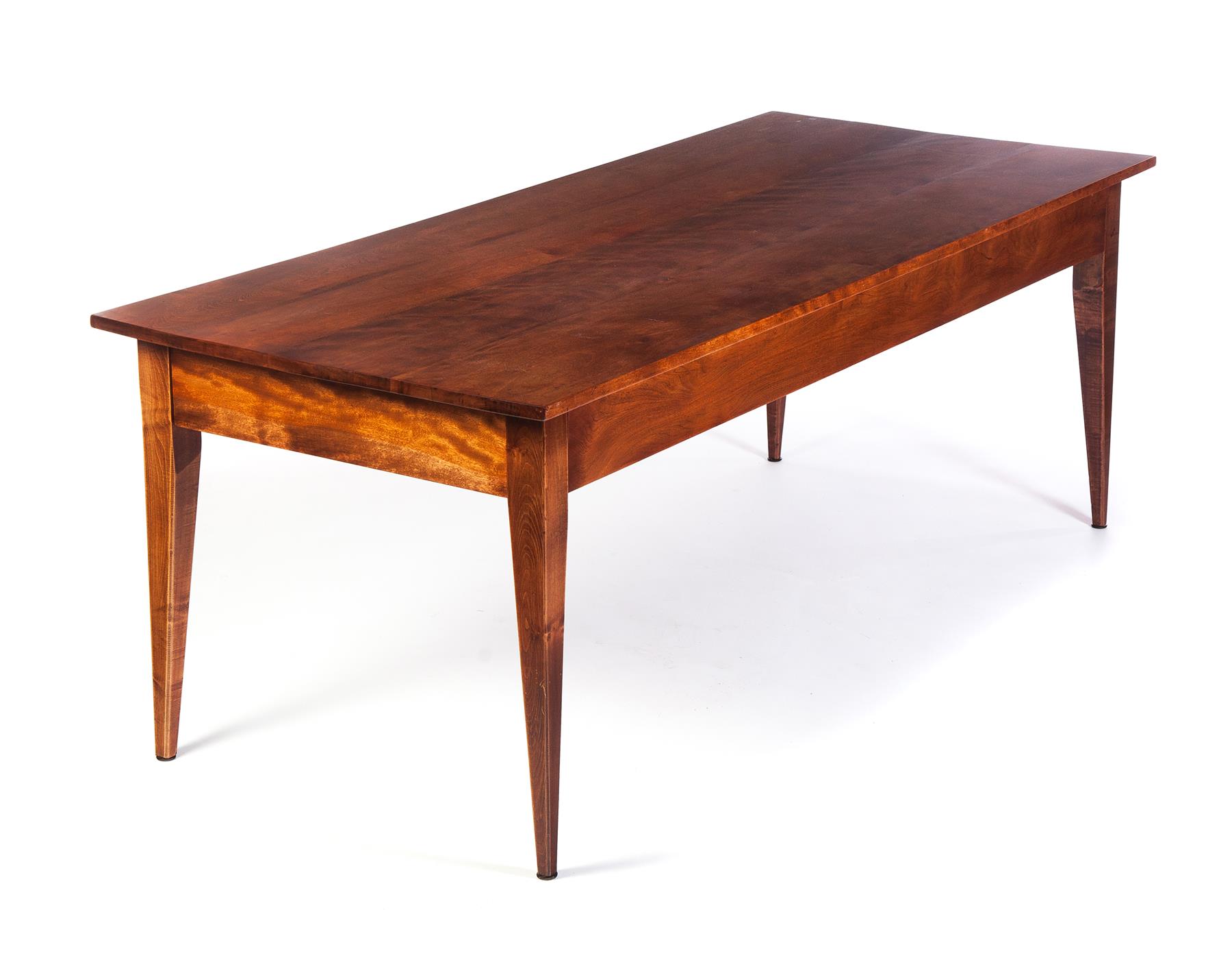 Appraisal: CONTEMPORARY AMERICAN HARVEST TABLE Twentieth century mixed woods including birch