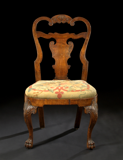 Appraisal: Dutch Oak and Fruitwood Sidechair third quarter th century the