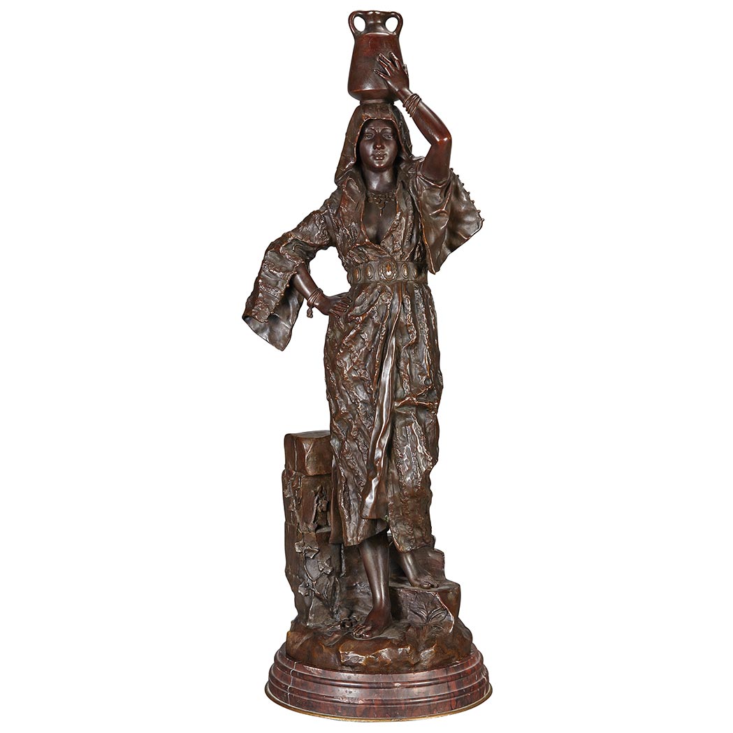 Appraisal: French Bronze Figure of Rebecca Cast from a model by