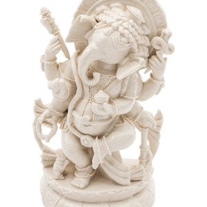 Appraisal: A Porcelain Figure of Ganesh height inches Property from the