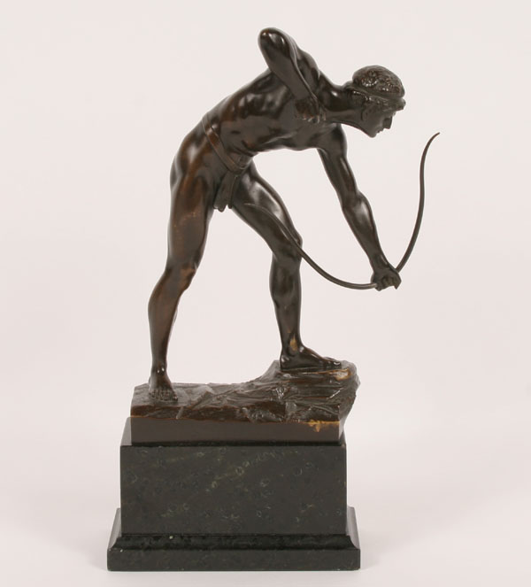 Appraisal: Otto Schmidt-Hofer German - bronze statue of an archer mounted