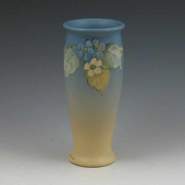 Appraisal: Weller Hudson vase with floral decoration signed Kennedy Marked Weller