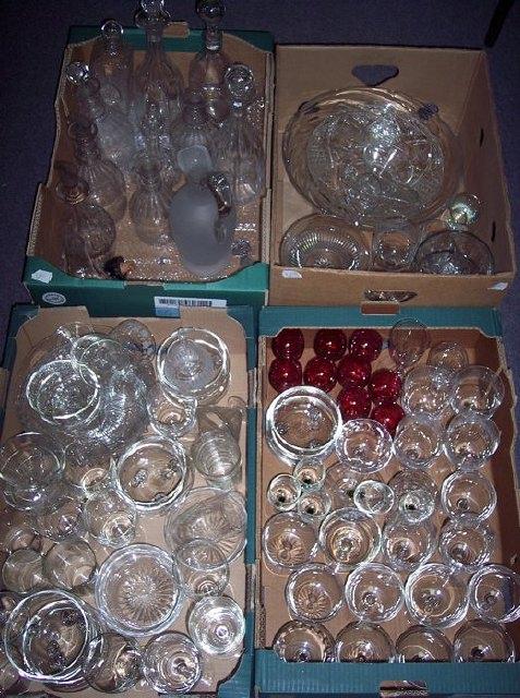 Appraisal: Sundry drinking glasses and decanters