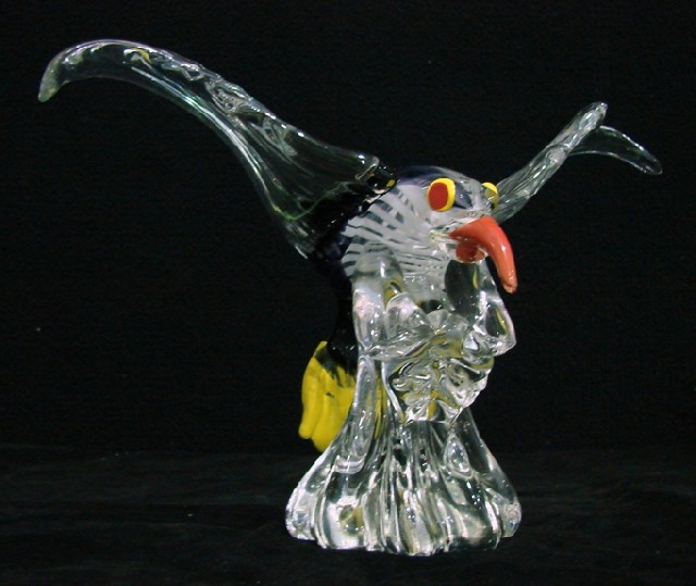 Appraisal: An Italian polychrome art glass figure of a seagull in