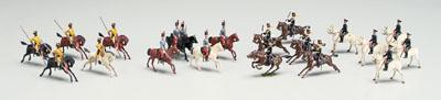 Appraisal: Three sets Britains toy soldiers set No five Austro-Hungarian Lancers