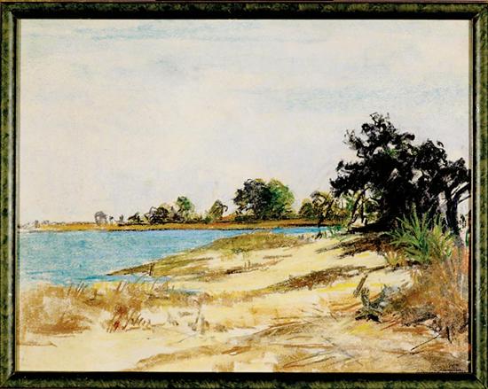 Appraisal: Southern school mid th century BEAUFORT SOUTH CAROLINA pastel framed