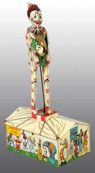 Appraisal: Tin Strauss Dandy Jim the Roof Dancing Toy Description German