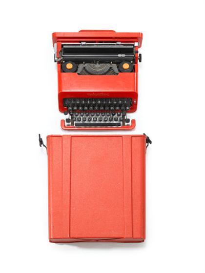 Appraisal: ETTORE SOTTSASS italian - Valentine typewriter Designed by Sottsass along