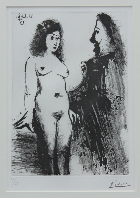 Appraisal: PICASSO Pablo Spain - ''Jeune Prostituee et Mousquetaire'' from Series