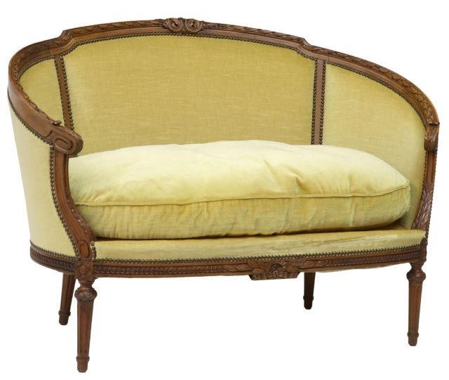 Appraisal: French Louis XVI style canape settee early th c having