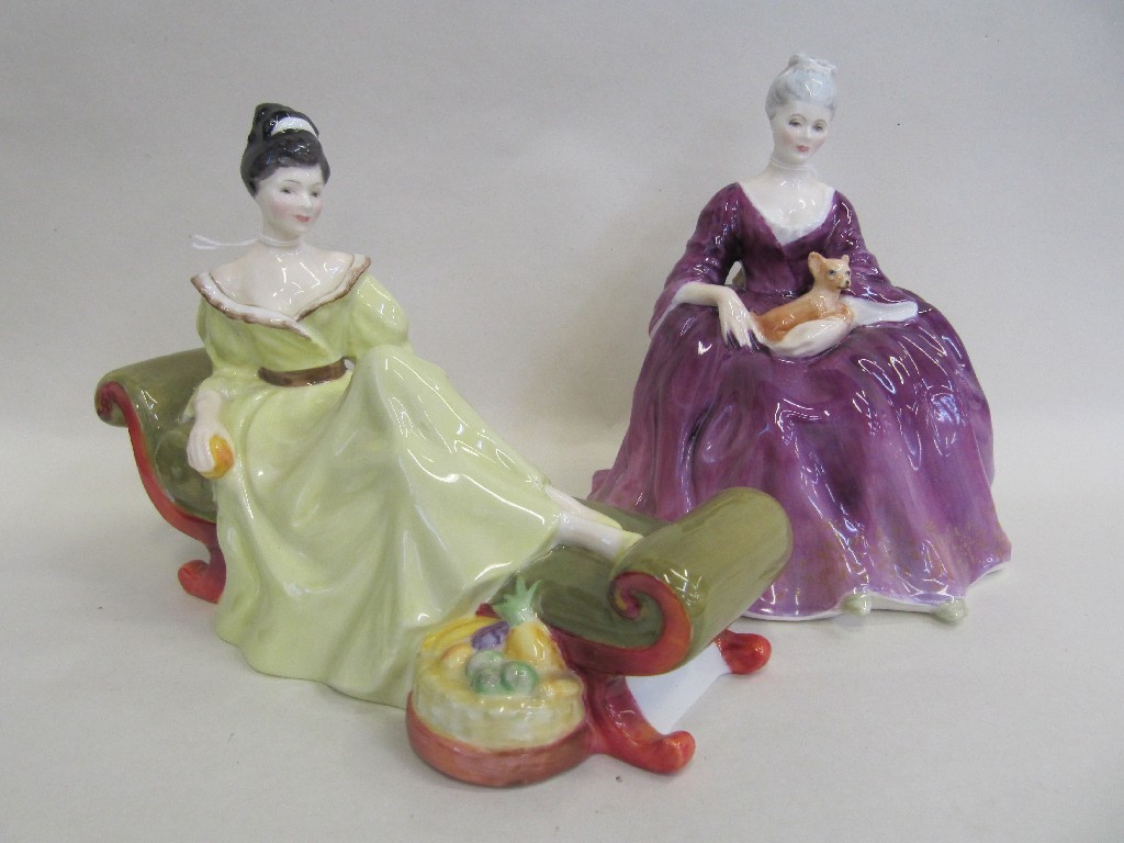 Appraisal: Five Doulton figures including At Ease HN Charlotte HN Lavinia