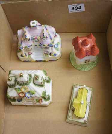 Appraisal: A Collection of Coalport China Cottages to include Parl Lodge