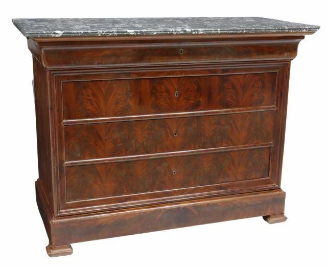 Appraisal: French Louis Philippe period commode th c having marble top