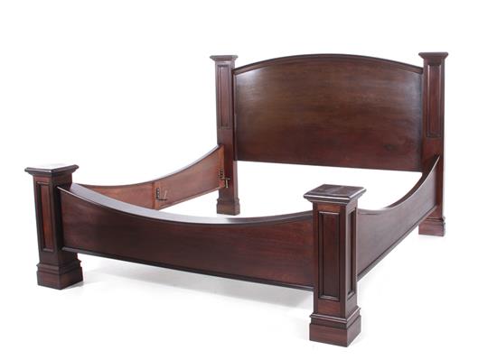 Appraisal: Michael Craig mahogany Railroad Baron's bed Columbia South Carolina dated