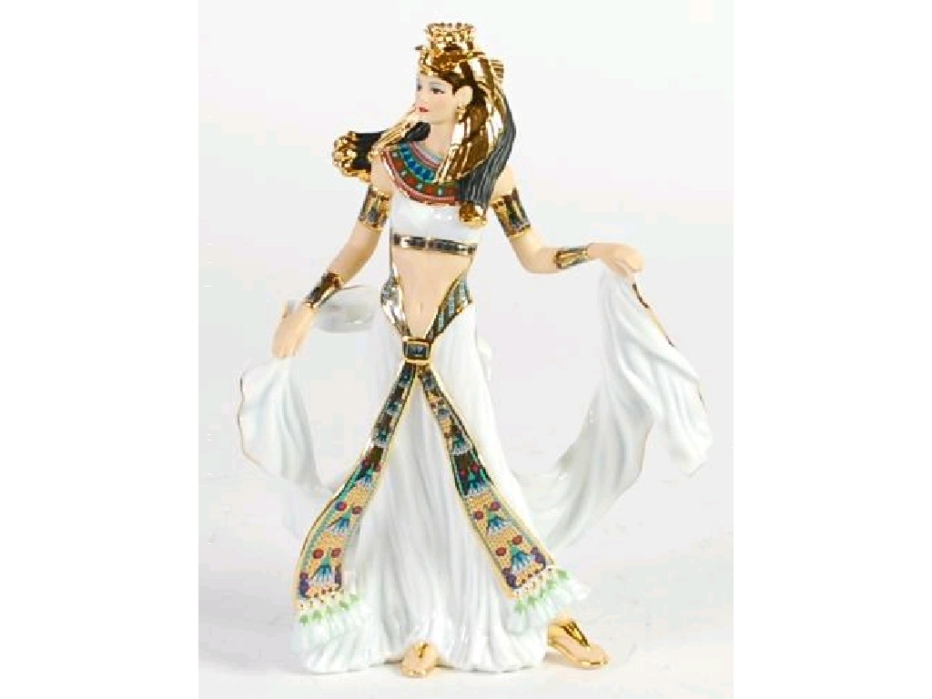 Appraisal: DANBURY MINT CHINA FIGURE 'Cleopatra' cm high printed mark