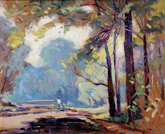 Appraisal: Theodore Saint-Amant Cunningham attributed to Swiss North Carolina b AUTUMN