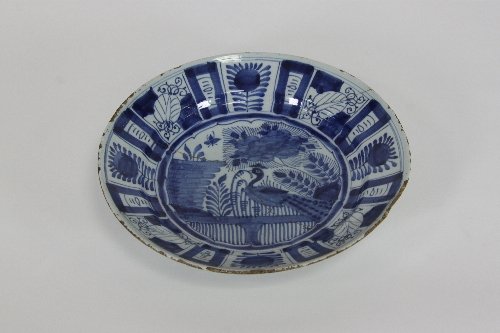 Appraisal: An th Century Bristol blue and white Delft saucer dish