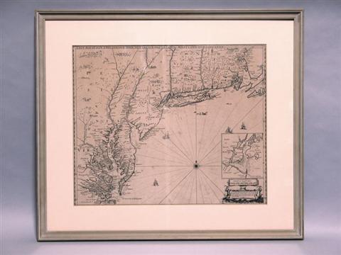 Appraisal: A NEW MAP OF 'NEW ENGLAND NEW YORK NEW JARSEY