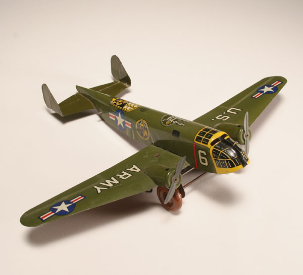 Appraisal: Marx tin litho wind up twin engine bomber B- Liberator