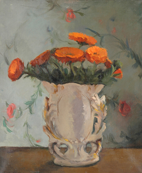 Appraisal: Elma Roach - Still Life with Marigolds oil on canvas