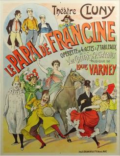 Appraisal: Alfred Choubrac French - Poster Le Papa De Francine Unsigned