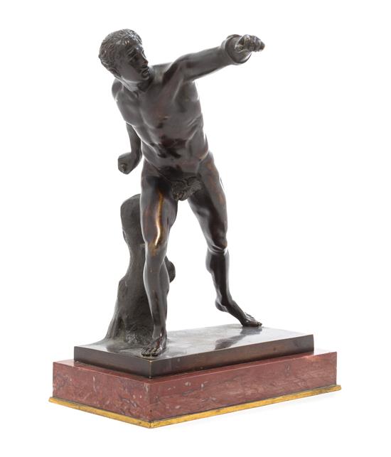 Appraisal: Sale Lot A Continental Bronze Figure after the antique by