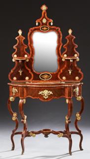 Appraisal: Spanish Style Inlaid Mahogany Ormolu Mounted Dress Spanish Style Inlaid