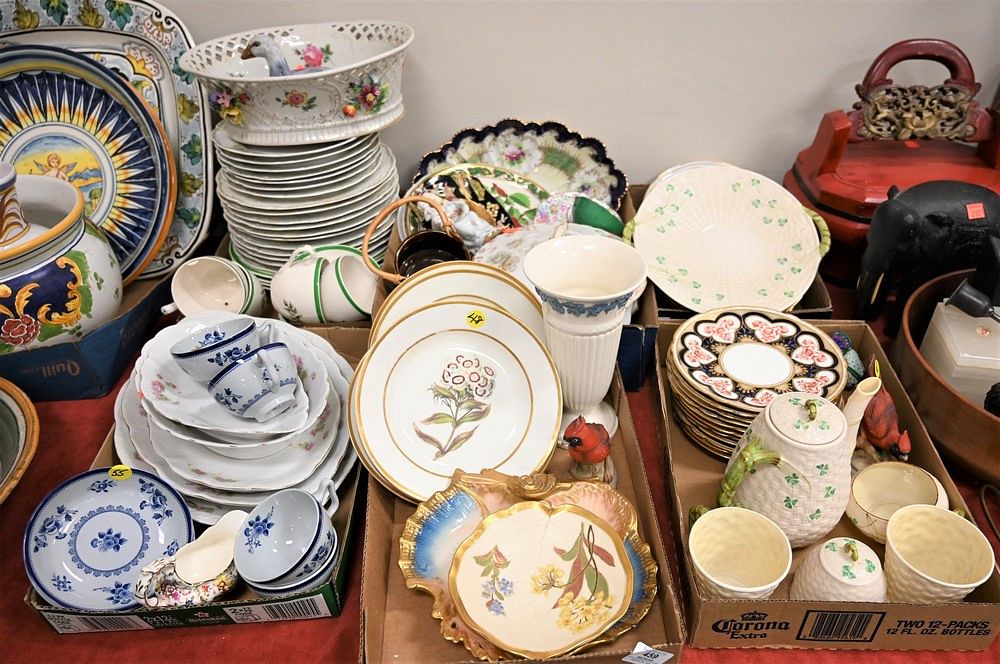 Appraisal: Six Box Lots to include eleven Foley salad plates eight