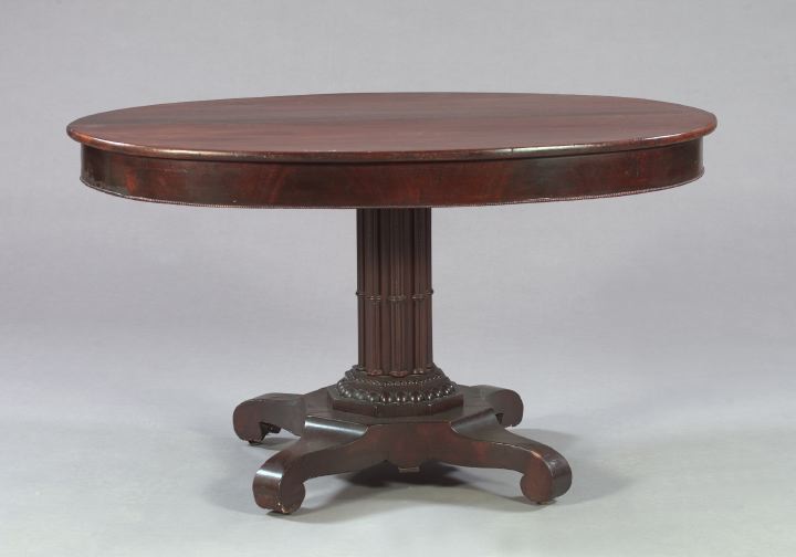 Appraisal: American Late Classical Mahogany Extension Table second quarter th century