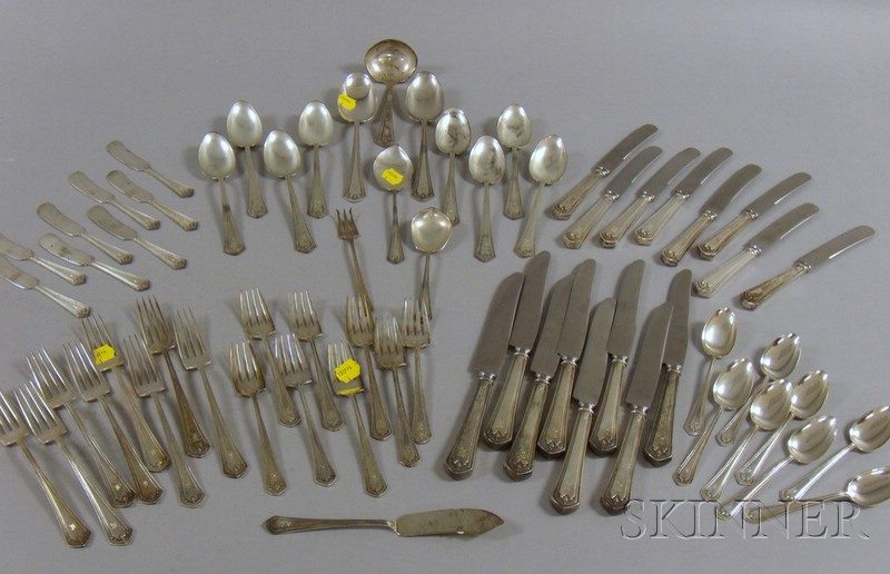 Appraisal: Frank Smith Sterling Silver Partial Flatware Set Adrienne pattern approx