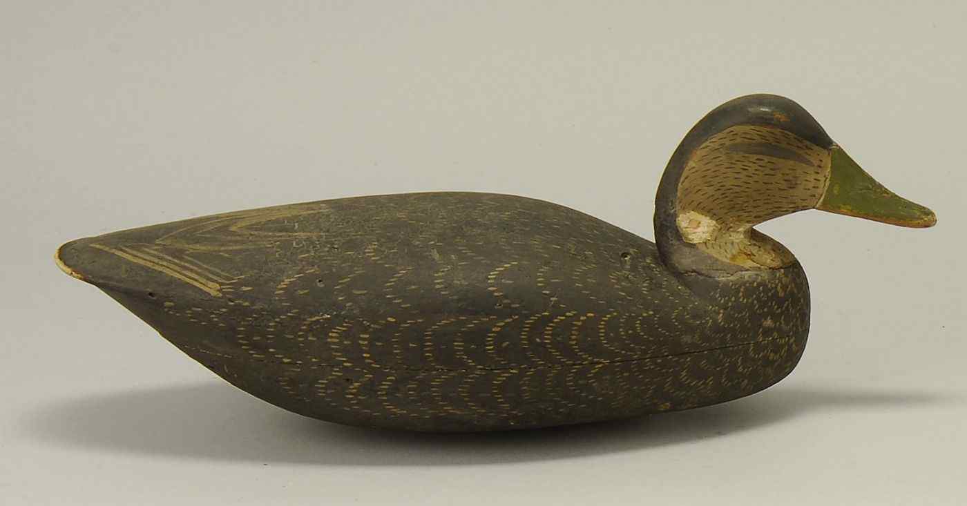 Appraisal: BLACK DUCK DECOYFrom Barnegat Bay New Jersey Maker unknown Original