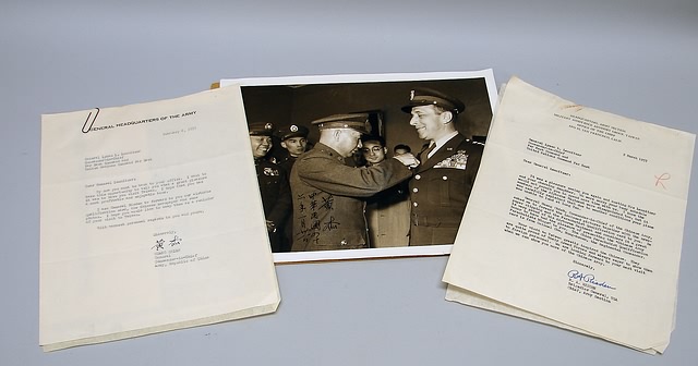 Appraisal: Grouping of ephemera and photographs related to General Lemnitzer being