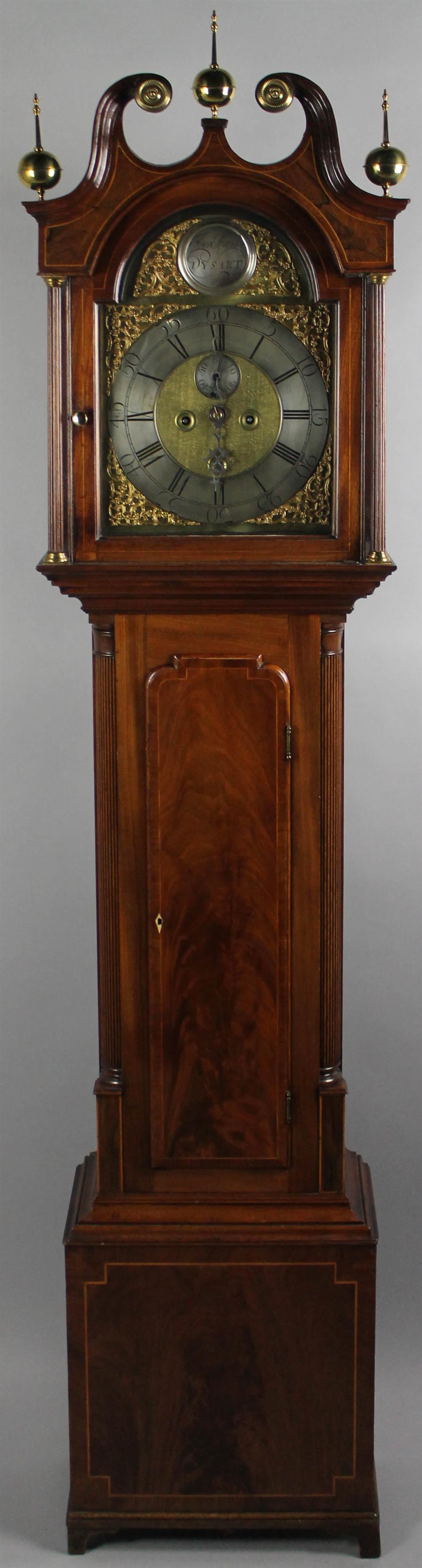 Appraisal: THOMAS SPENCE DYSART A SCOTTISH MAHOGANY LONGCASE CLOCK LATE TH