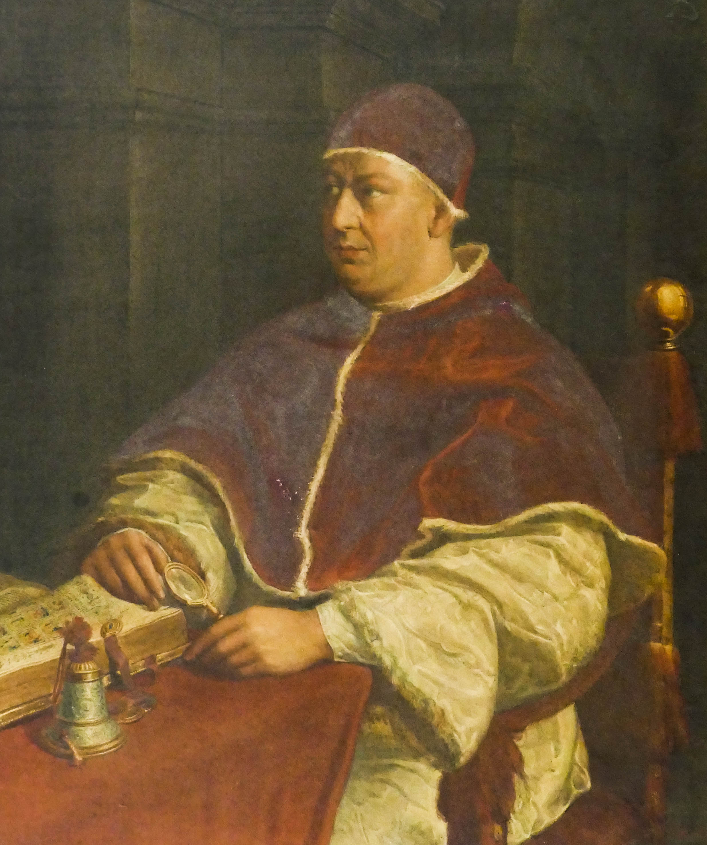 Appraisal: A Galeotti th Cent Italian ''Pope Leo X'' After Raphael