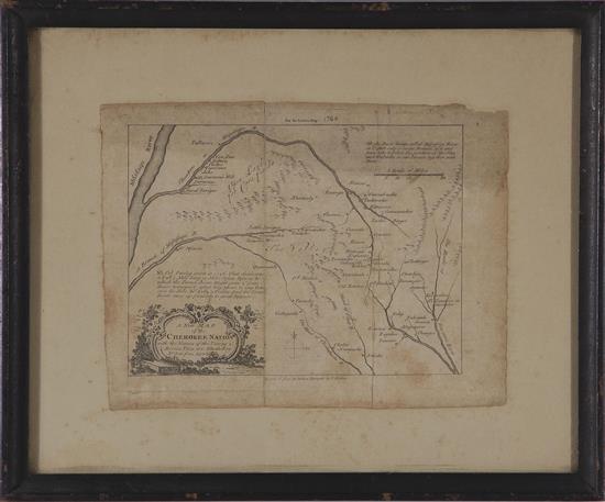 Appraisal: Collection of Southeastern US framed maps consisting of A MAP