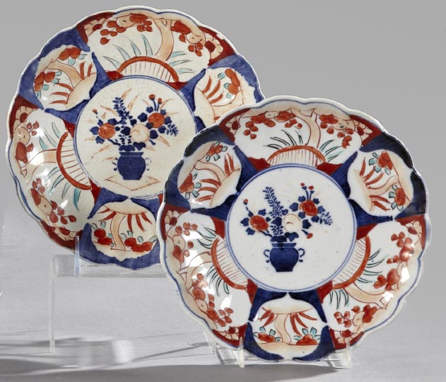 Appraisal: Pair of Japanese Meiji Imari Porcelain Plates fourth quarter th