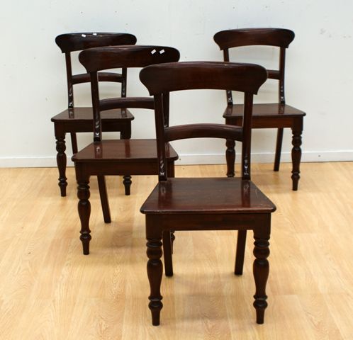 Appraisal: A set of six Victorian style dining chairs