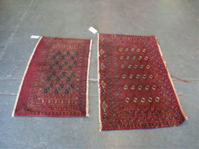 Appraisal: handmade Bokhara rugs x and x