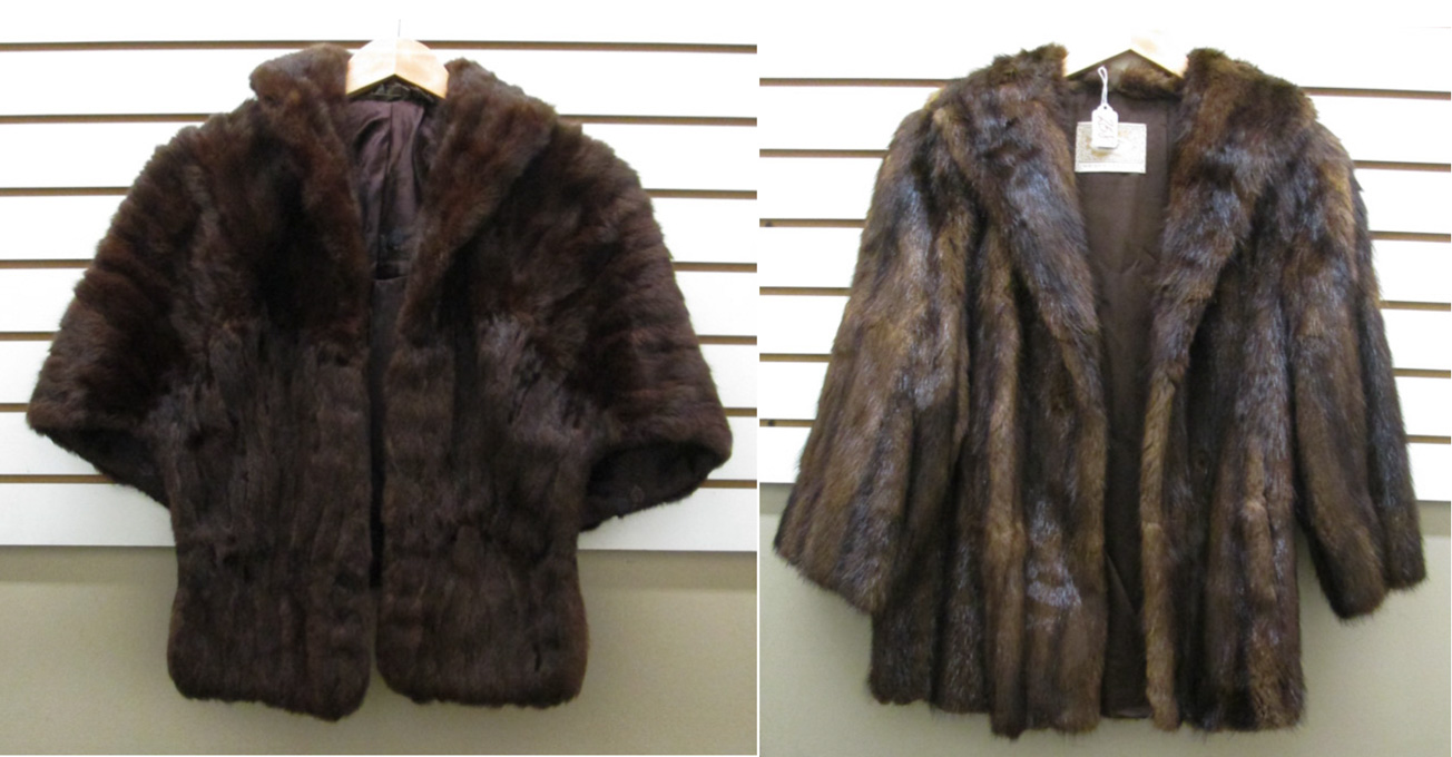 Appraisal: LADY'S MINK COAT AND A MINK STOLE two pieces each