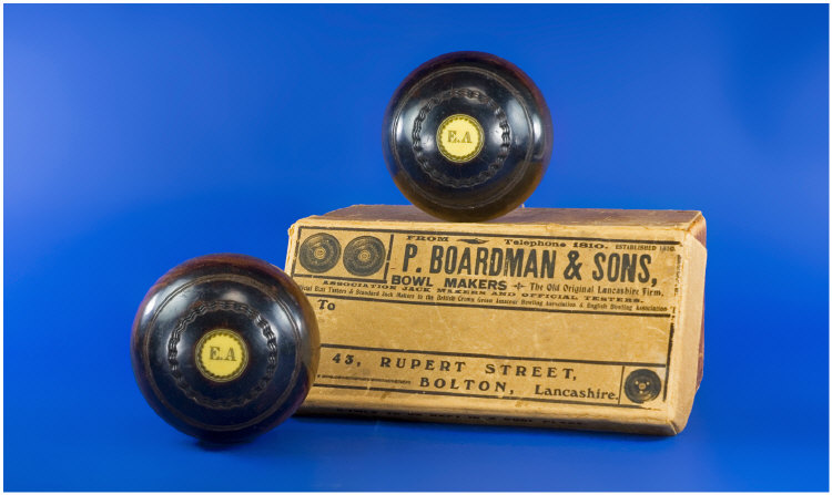 Appraisal: P Boardman Sons Bowls Makers Two bowls in original box