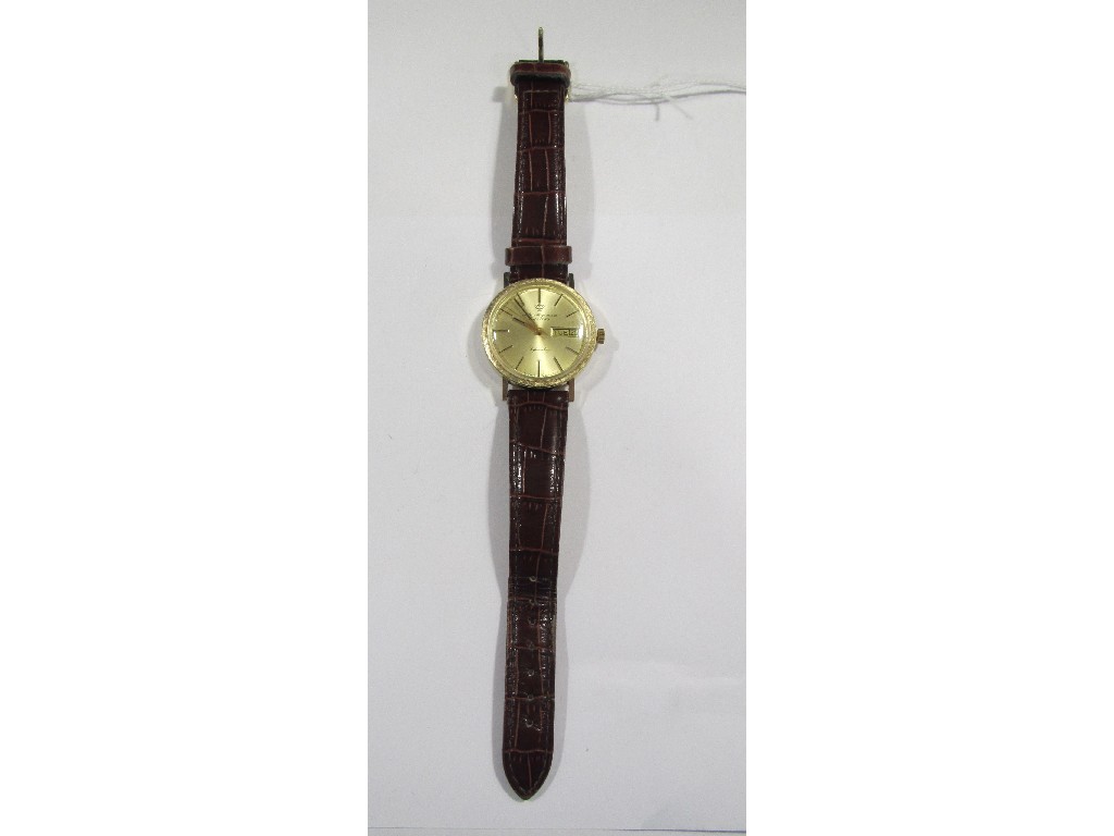 Appraisal: Gents ct gold cased Jules Jurgensen wrist watch with gold