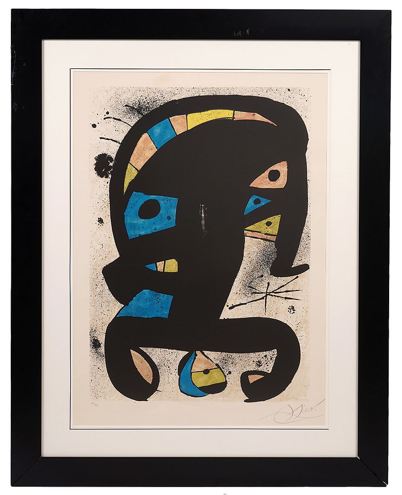 Appraisal: Joan Miro Color Lithograph 'El Rei Garrell' Joan Miro Spain