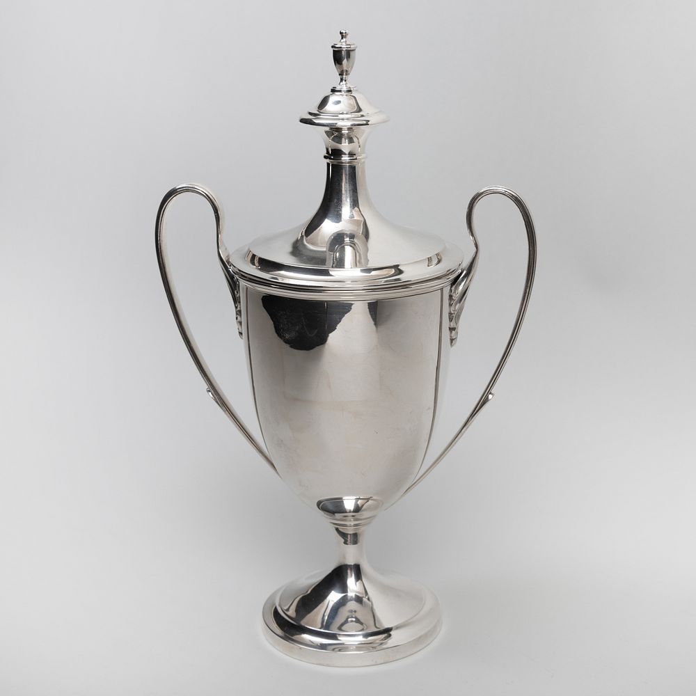 Appraisal: George V Silver Two Handle Cup and Cover Mark of